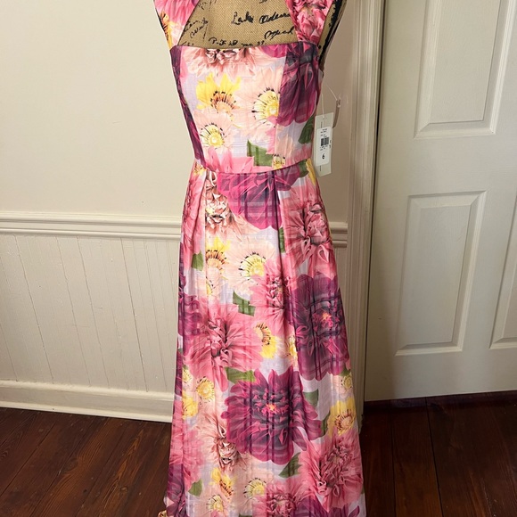 Kay Unger New York NWT size 0-2 floral pockets - Picture 4 of 9